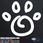 paw print window decals for cars