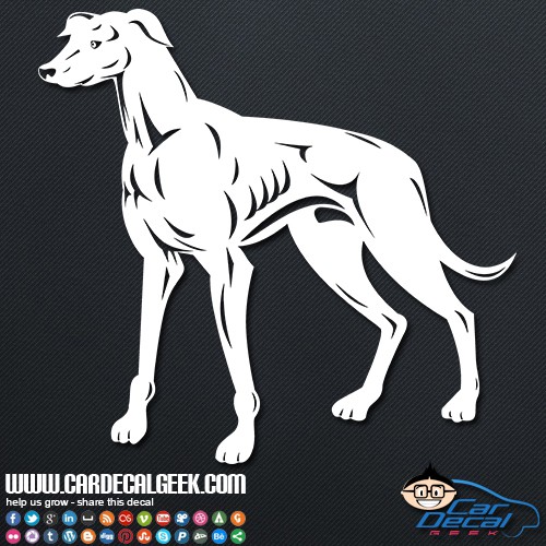 Greyhound Car Decal Car Sticker Italian Greyhound Stickers Dogs Sticker Auto  Stickers Greyhound Sticker Greyhound Decals Greyhound Car 283 