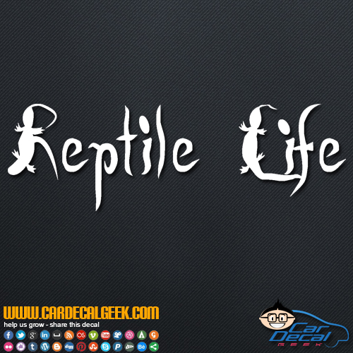 Reptile Life Vinyl Decal Sticker
