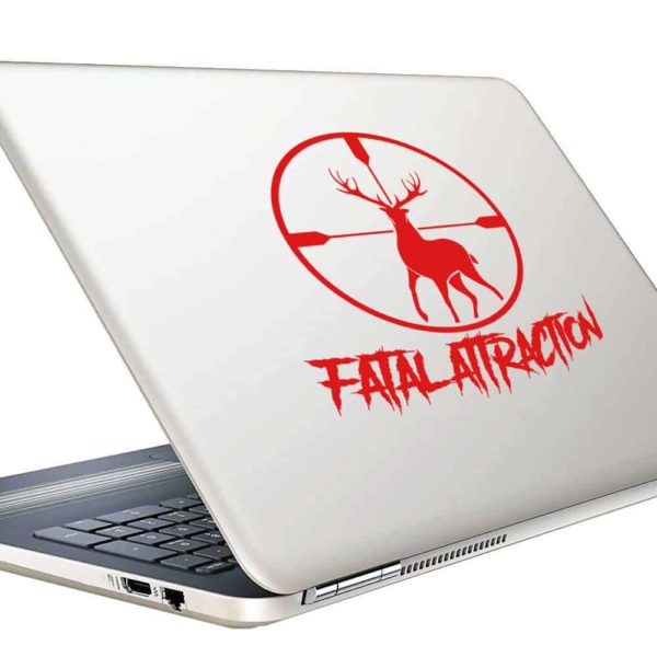 Fatal Attraction Deer Hunting Scope Vinyl Laptop Macbook Decal Sticker
