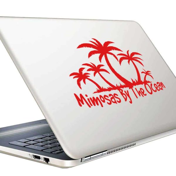 Mimosas By The Ocean Vinyl Laptop Macbook Decal Sticker